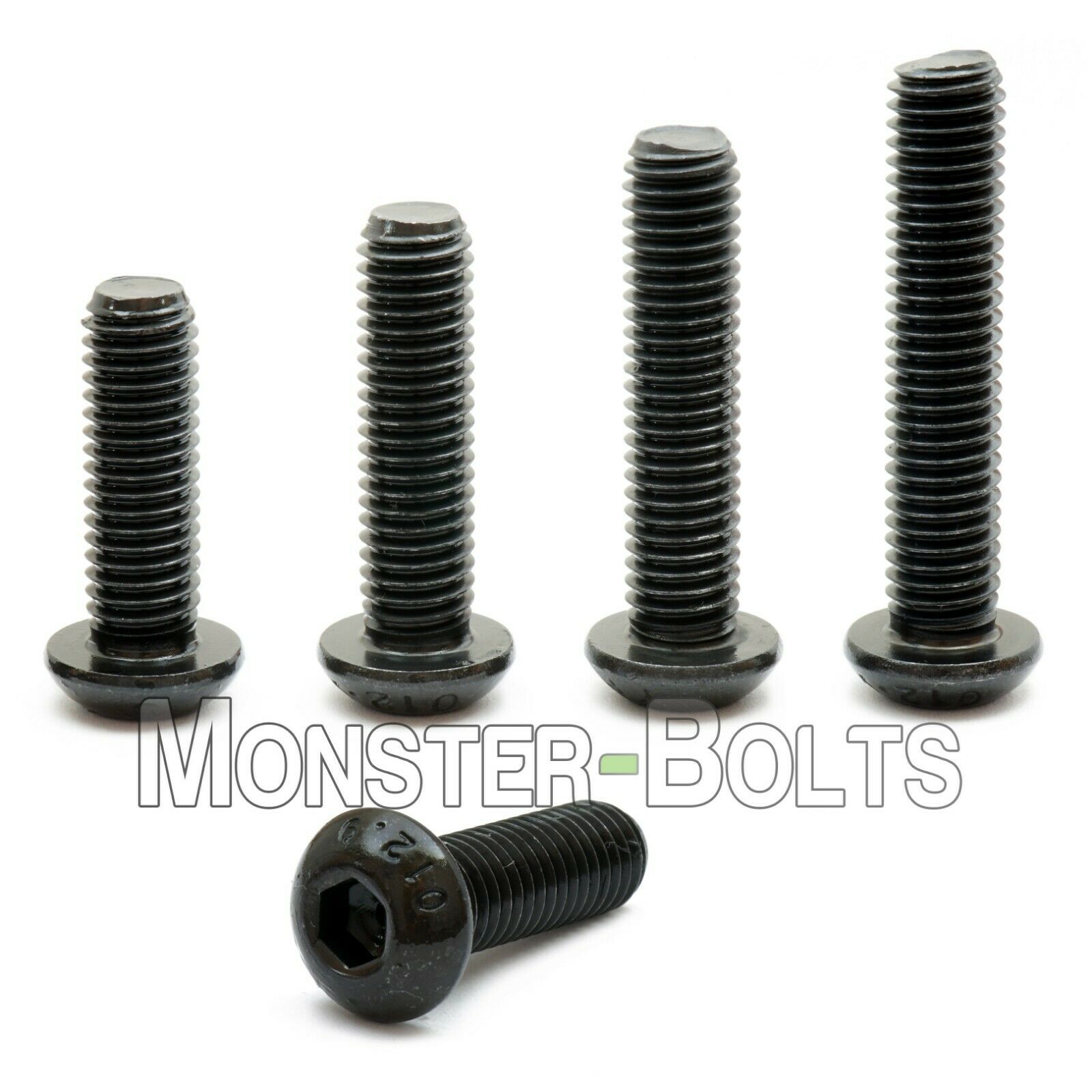1/4-20  Button Head Socket Caps Screws, Alloy Steel W/ Thermal Black Oxide Sae
