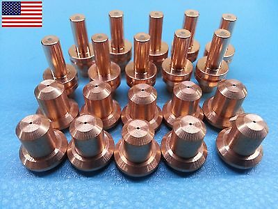 20pc X 020382 Extended Electrodes + 020381 120504 Nozzles 334-227-100 *us Ship*